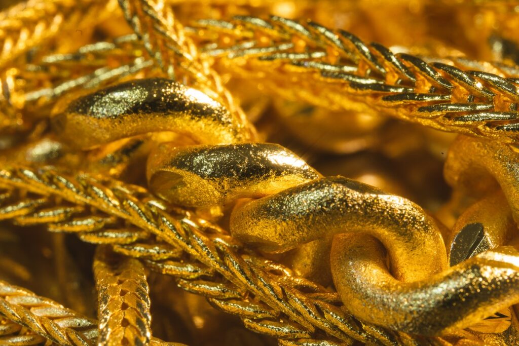 Indulge in Luxury, Exquisite Jewellery Collection Featuring Shiny Gold Precious Gems